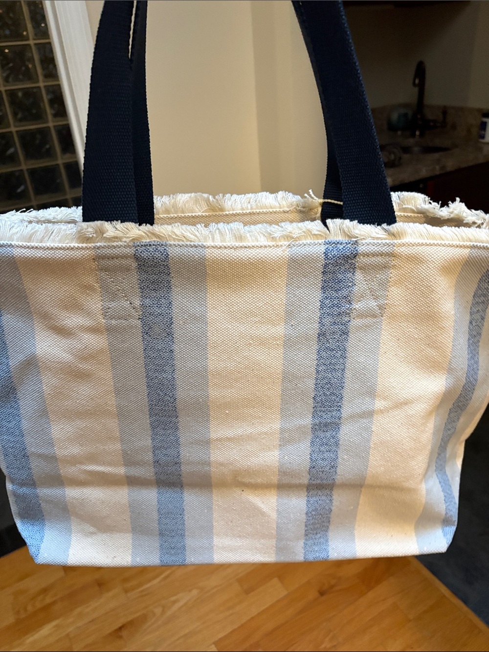 Spartina 449 beach tote Blue Crab Embroidered Stripe NwT $98 Sold out - Picture 9 of 13